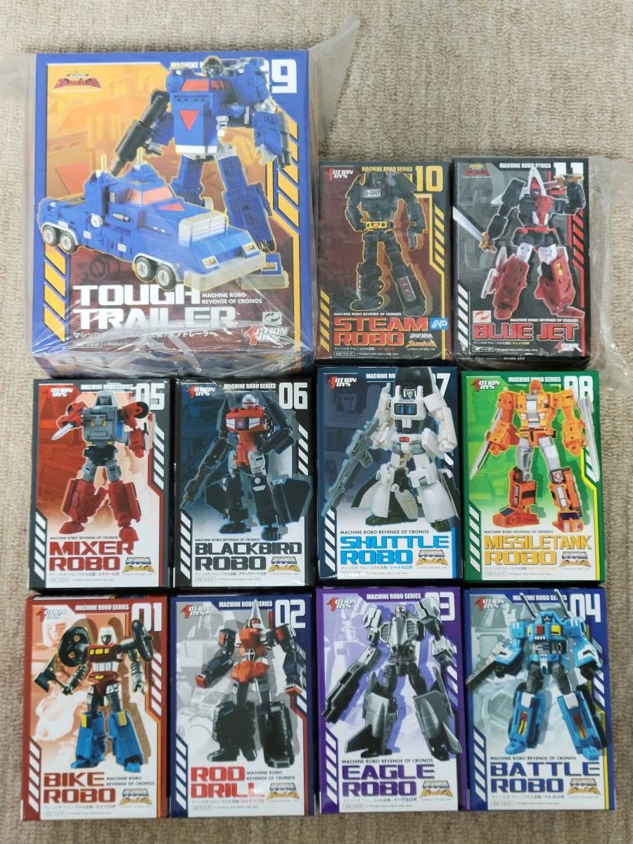 ACTION TOYS マシンロボ クロノスの大逆襲 11種セット ブルー ACTION TOYS マシンロボ クロノスの大逆襲 11種セット ブルー