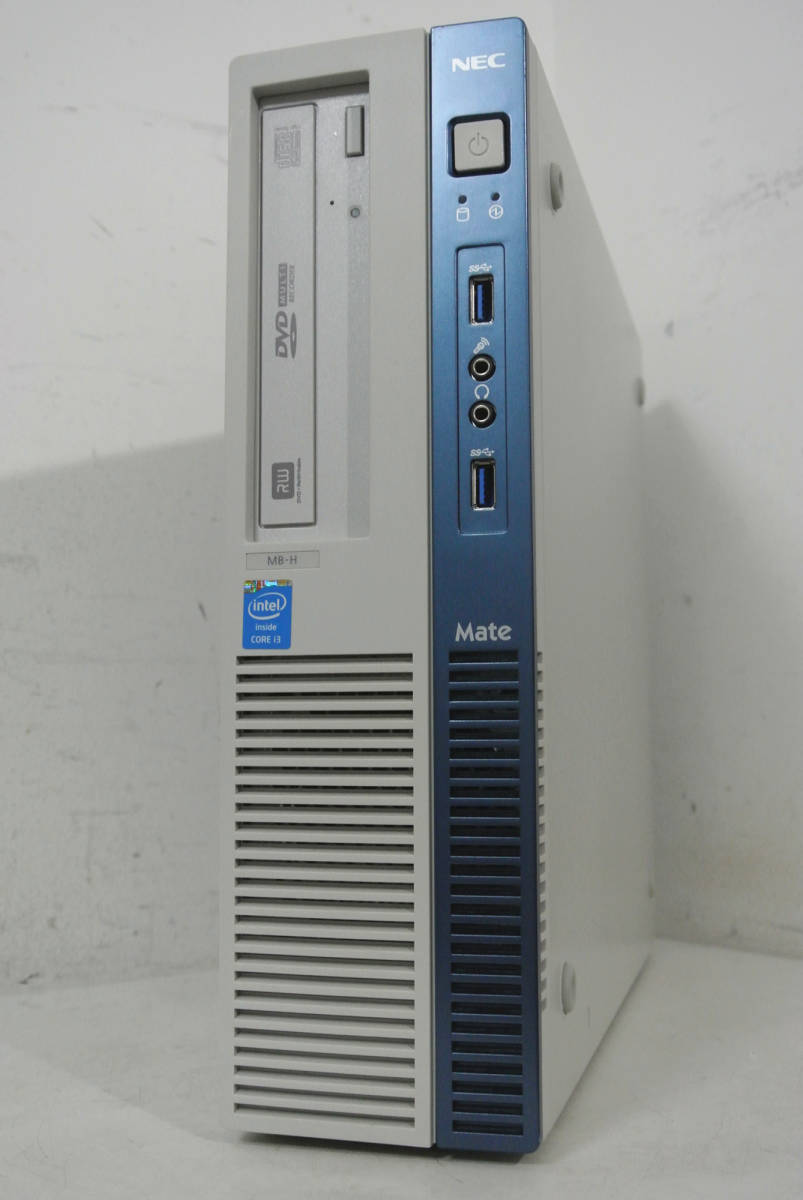 NEC Mate MK34L/B-H PC-MK34LBZNH　Core i3-4130(Haswell)3.40GHz 2コア/4GB/250GB/DVDマルチ/Win10P/Office/中古良品/1円～_画像1