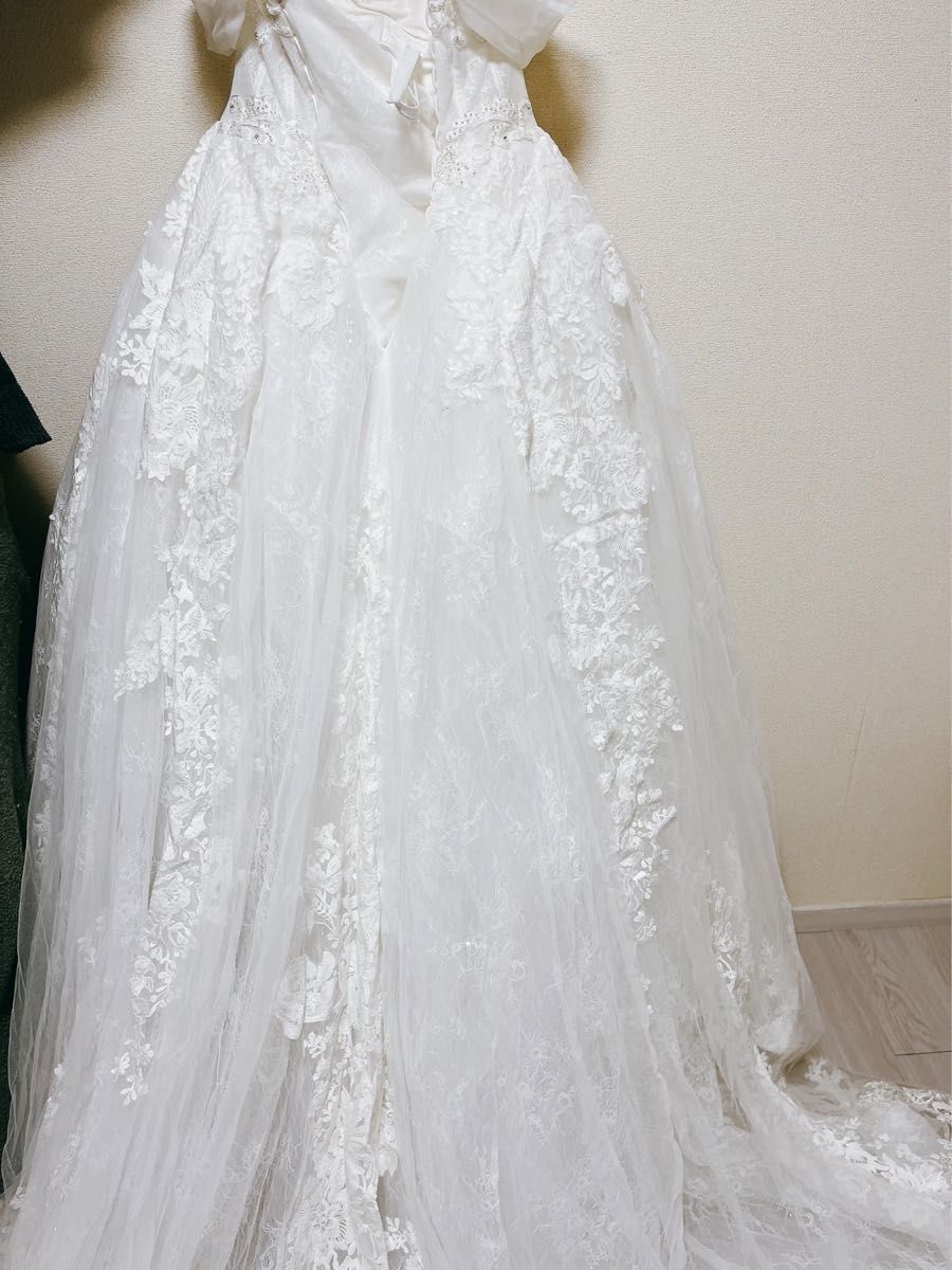 美品 LD5883 ウェディングドレス ホワイト 森絵梨佳 さん 着用 美品 LD5883 ウェディングドレス ホワイト 森絵梨佳 さん 着用