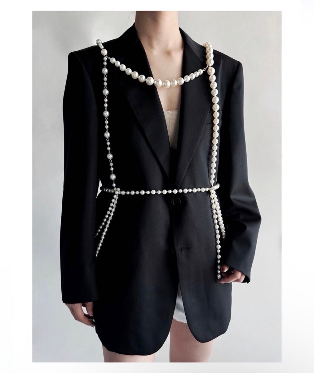 pearl harness / Maison lulu pinot|Yahoo!フリマ(旧PayPay pearl harness / Maison lulu pinot|Yahoo!フリマ(旧PayPay
