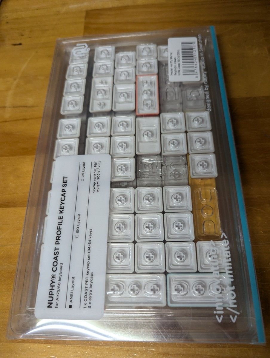 Nuphy Air75/96 v2 Dye-sub PBT キーキャップ ロープロファイル Nuphy Air75/96 v2 Dye-sub PBT キーキャップ ロープロファイル