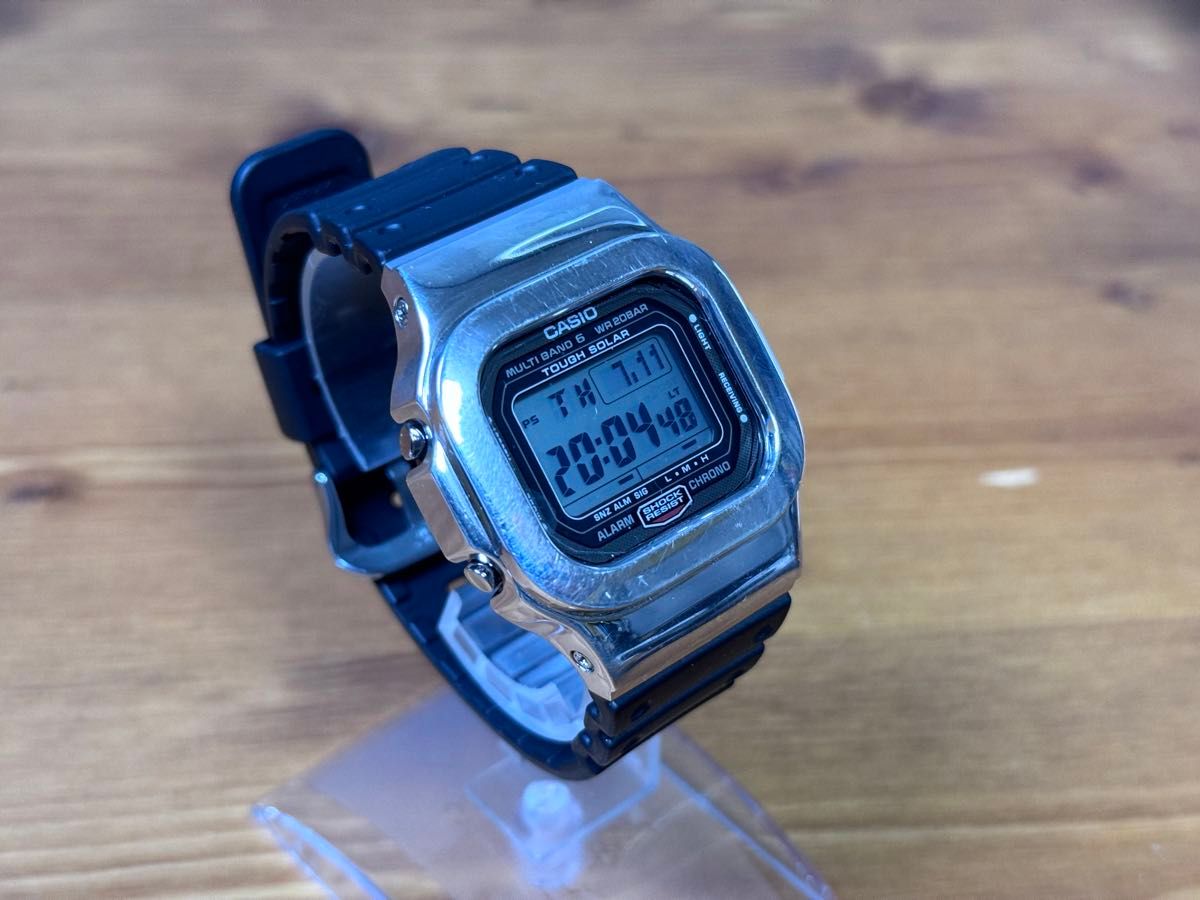 DAMUE 5600 Silver カスタム G-SHOCK GW-5000U-1JF|Yahoo DAMUE 5600 Silver カスタム G-SHOCK GW-5000U-1JF|Yahoo
