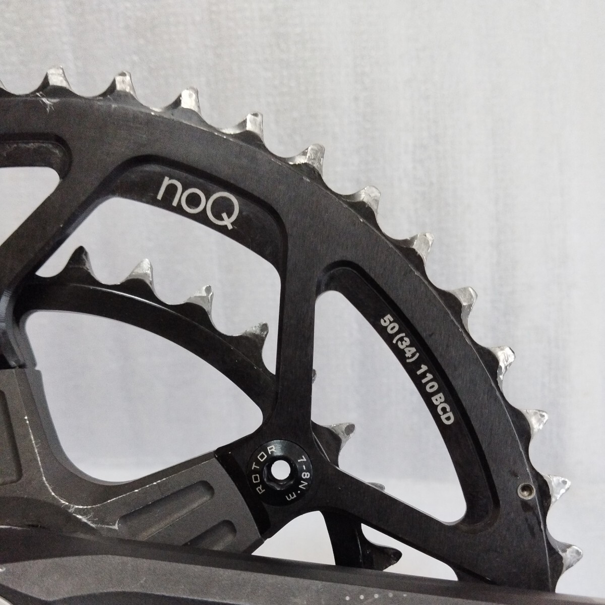 ROTORロータークランク 24ミリスピンドル pcd110 真円50T-34T ROTORロータークランク 24ミリスピンドル pcd110 真円50T-34T