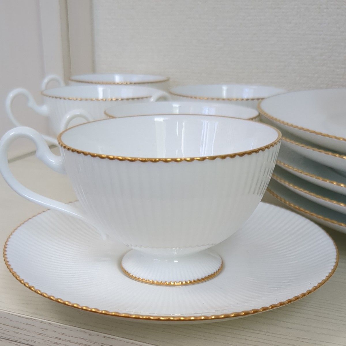 ノリタケ ダイヤモンドコレクション カップ&ソーサー+ケーキ皿 ノリタケ ダイヤモンドコレクション カップ&ソーサー+ケーキ皿
