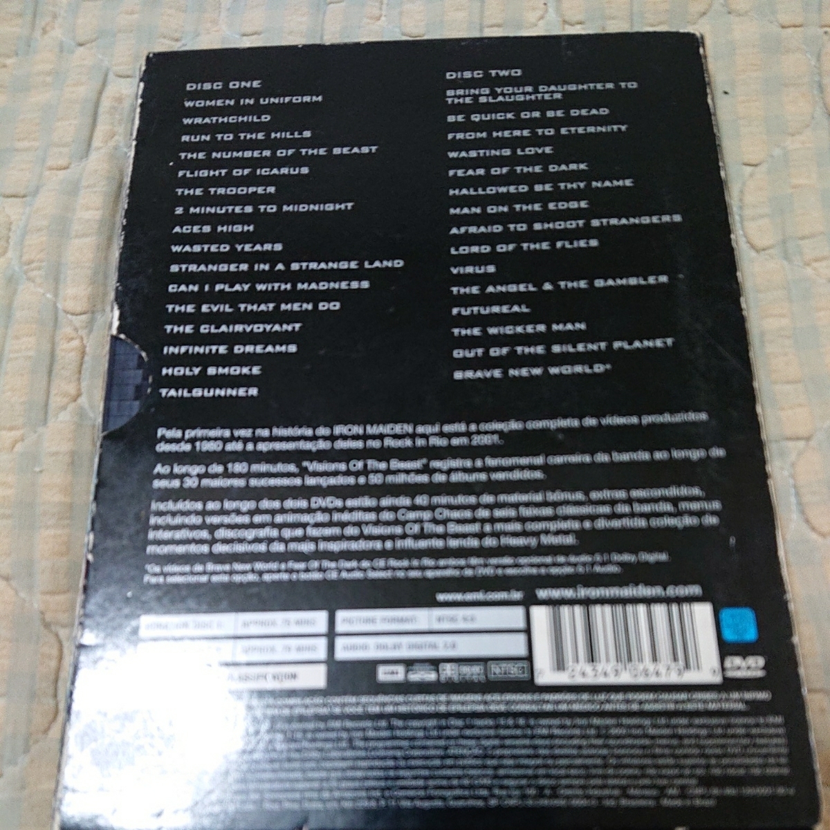 アイアン・メイデン DVD 2枚組 VISIONR OF THE BEAST 輸入盤 ブルース・デッキンソン、エイドリアン・スミス、スティーブ・ハリス ヘビメタ