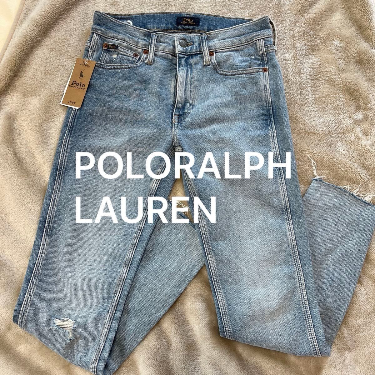新品】POLORALPH LAUREN TOMPKINSスキニージーンズ26 新品】POLORALPH LAUREN TOMPKINSスキニージーンズ26