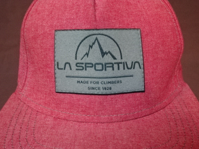 激レア USA購入 海外企業モノ イタリア発祥 トレッキングシューズ ブランド スポルティバ 【LA SPORTIVA】ロゴワッペン付キャップ 中古良品
