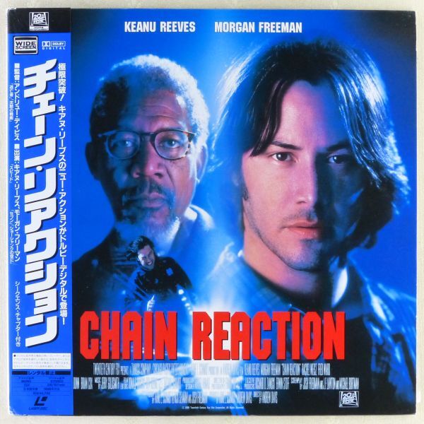 0LD/ laser disk movie [ chain * reaction ]1996 year obi attaching performance : Kia n* Lee bs, Ray che ru* wise, Morgan * free man 