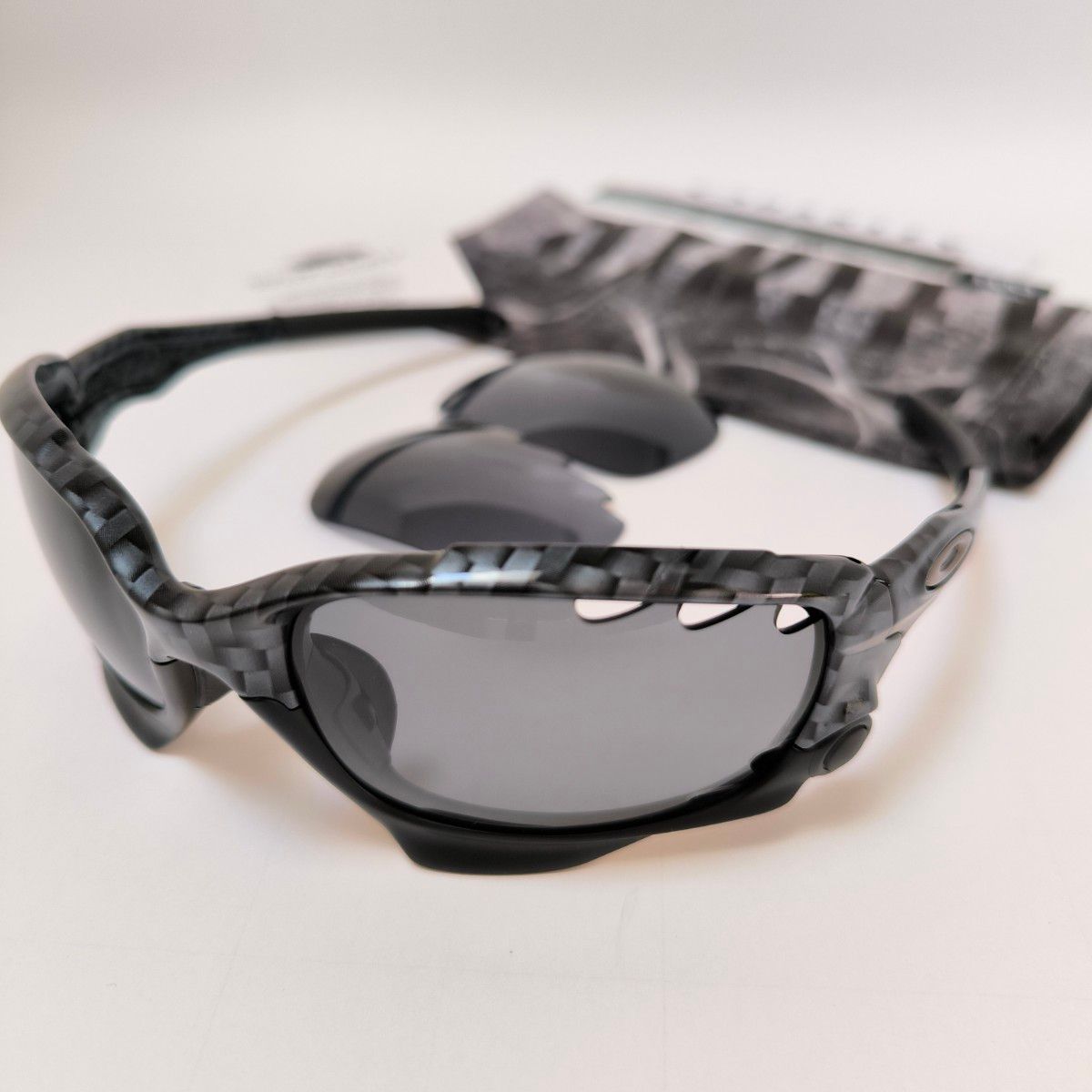 偏光 カーボンファイバー柄`OAKLEY RACING JACKET オークリー 偏光 カーボンファイバー柄`OAKLEY RACING JACKET オークリー