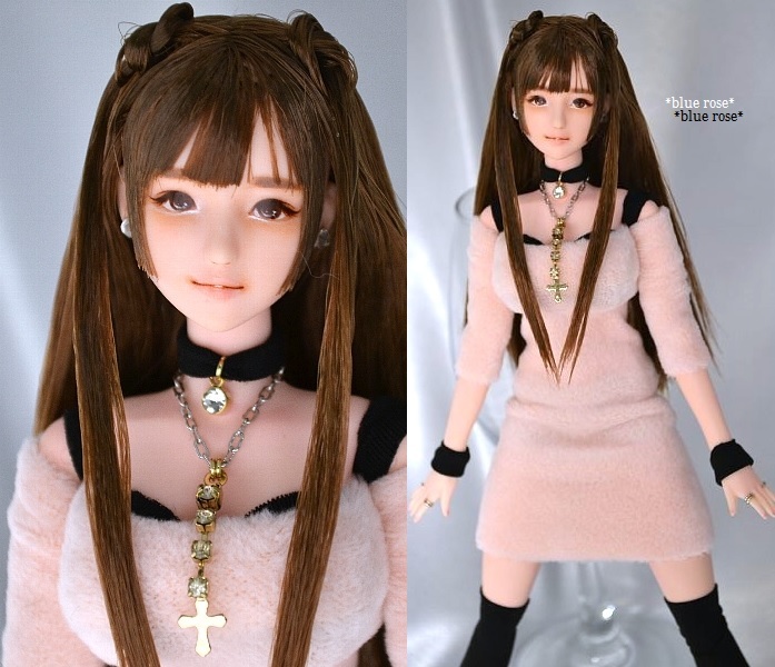 blue rose 1/6 カスタムドール カスタムヘッド+ボディ+衣装+靴 blue rose 1/6 カスタムドール カスタムヘッド+ボディ+衣装+靴