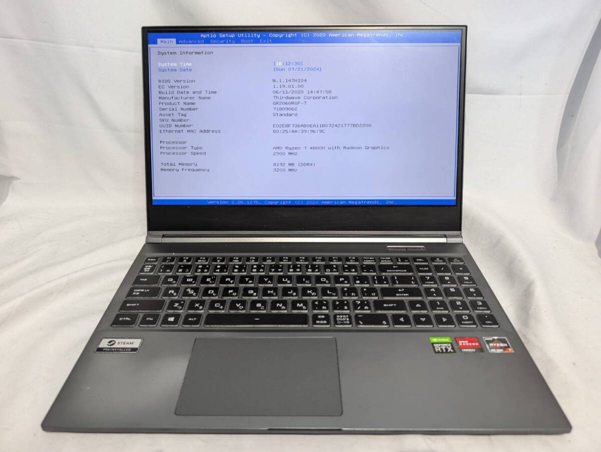 Yahoo!オークション - 1円スタート ジャンク GALLERIA GR2060RGF Yahoo!オークション - 1円スタート ジャンク GALLERIA GR2060RGF