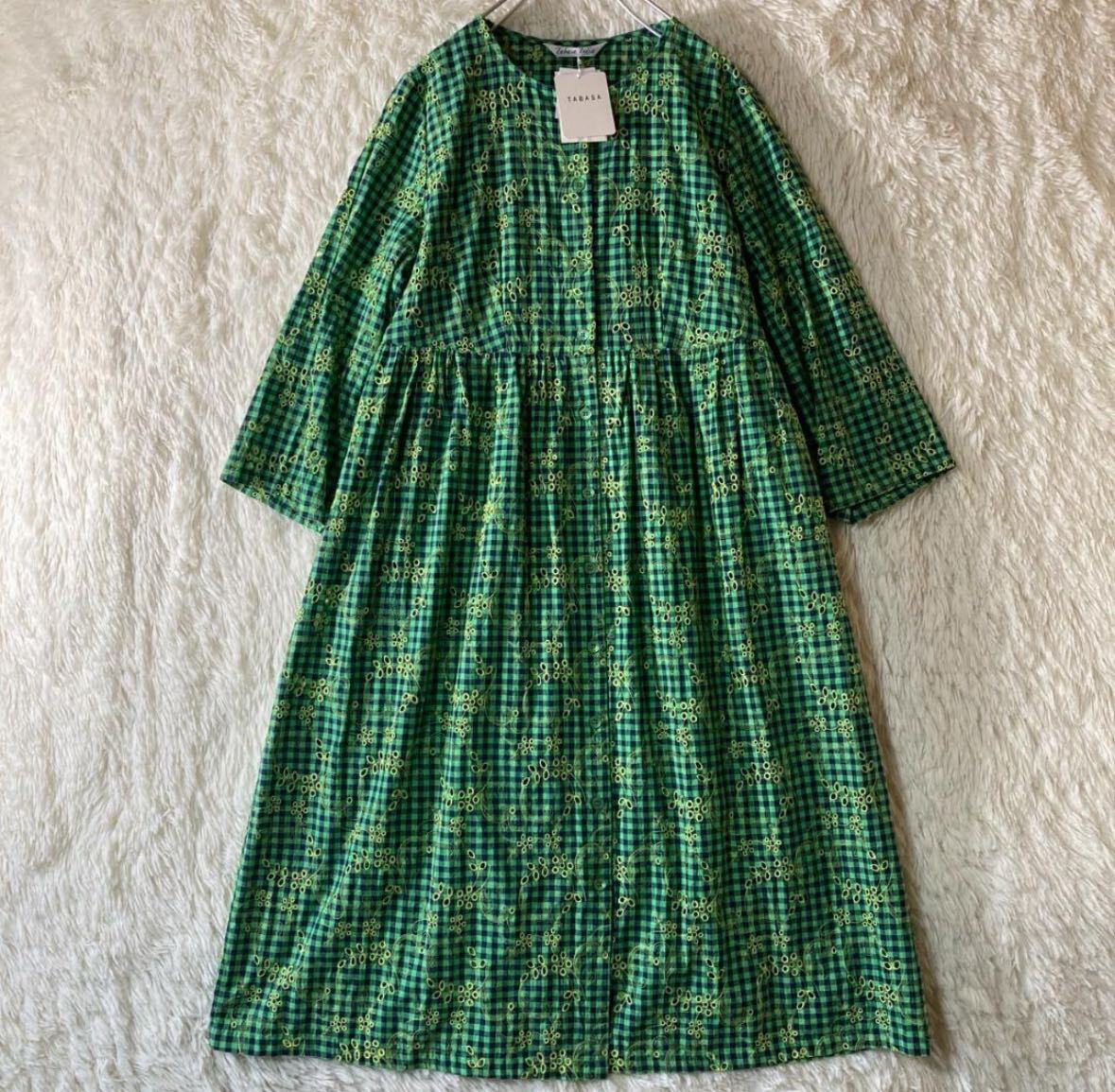 アパレル】☆未使用タグ付き☆ TABASA タバサ パパス ギンガム アパレル】☆未使用タグ付き☆ TABASA タバサ パパス ギンガム