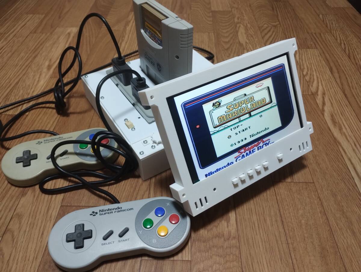 100%本物 スーパー ファミコン 本体 液晶 7インチ HDMI 出力 ゲームボーイ 本体、アクセサリー
