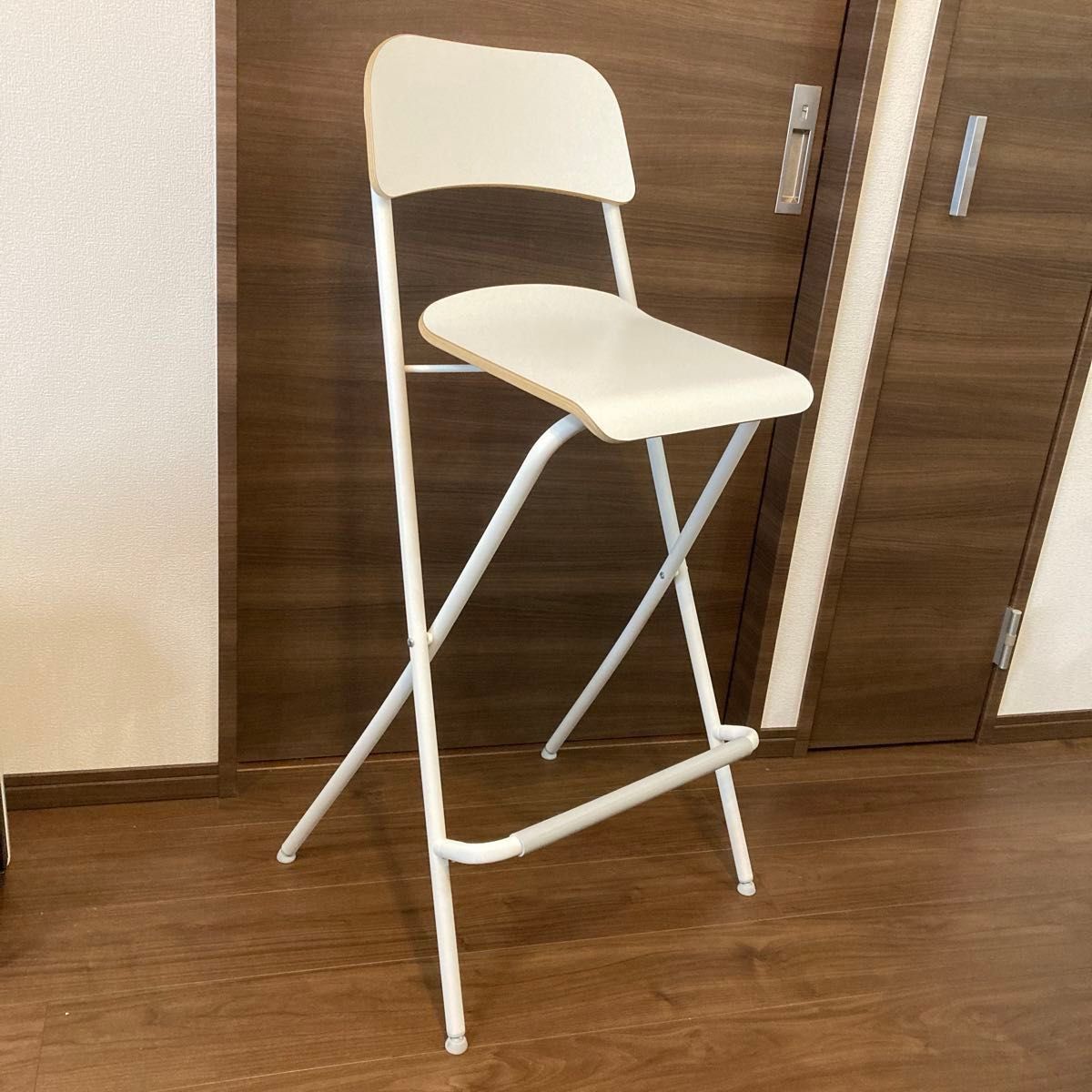 IKEA イケア 背もたれ付き 折りたたみ式 ホワイト 74cm FRANKLIN IKEA イケア 背もたれ付き 折りたたみ式 ホワイト 74cm FRANKLIN