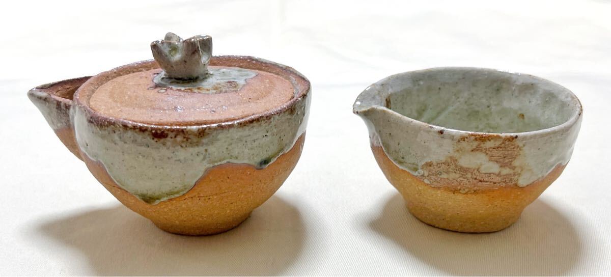 伊賀焼 谷口展山作 宝瓶急須&湯冷まし&湯呑5客 煎茶器セット 伊賀焼 谷口展山作 宝瓶急須&湯冷まし&湯呑5客 煎茶器セット