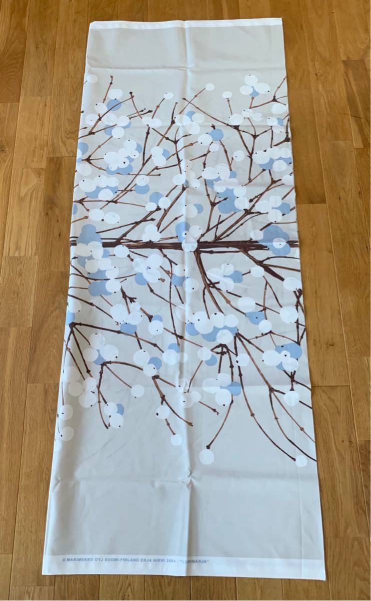 新品☆marimekko 撥水加工 はぎれ 生地 ルミマルヤ ベージュ