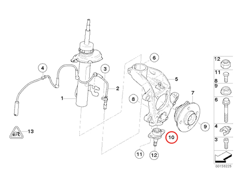 【新品】BMW MINI フロントロアボールジョイント　ボールジョイント R50/52/53 純正OEM 31126783443_画像2