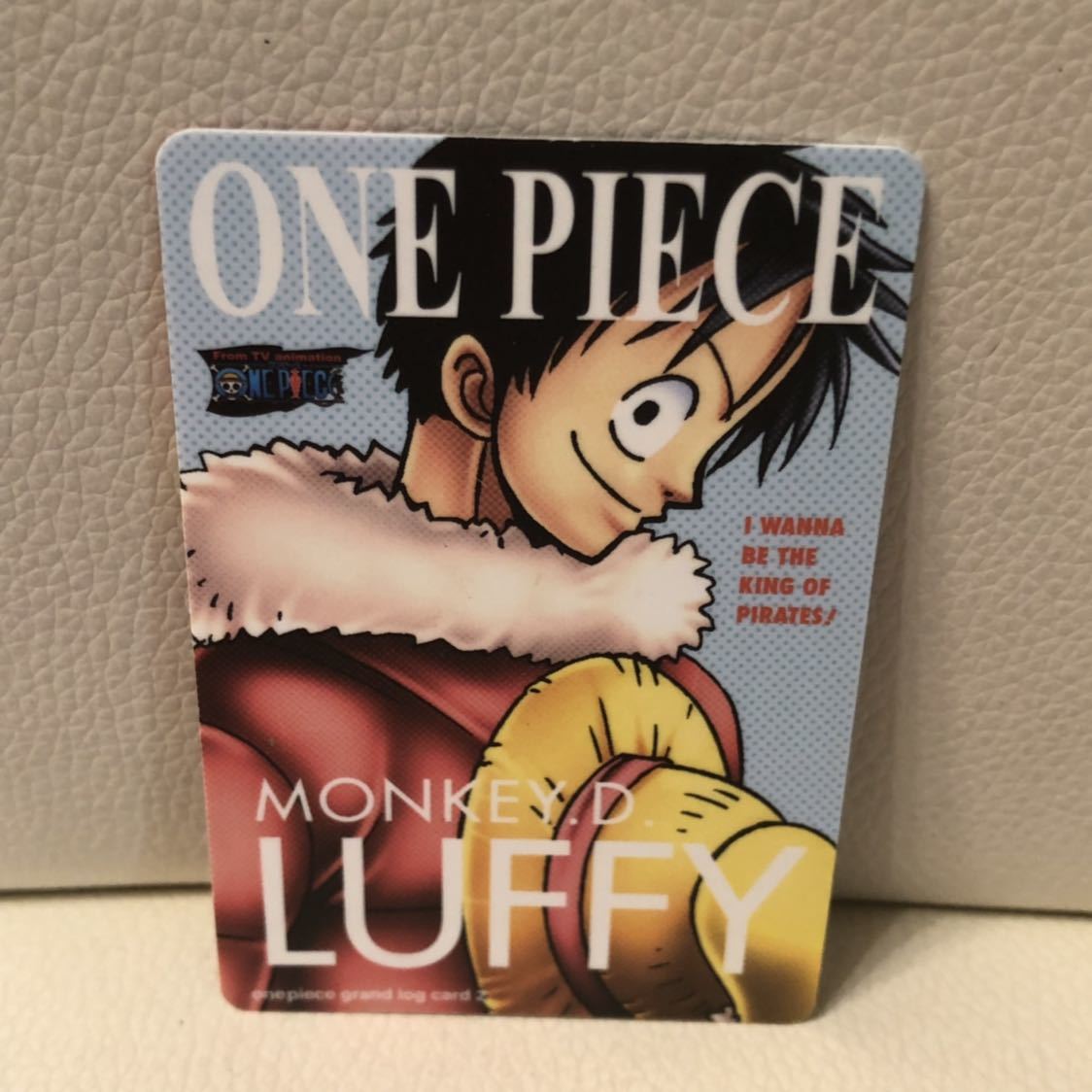 ONE PIECE ワンピース キャラメルポップコーン プラスチックカード ルフィ_画像1