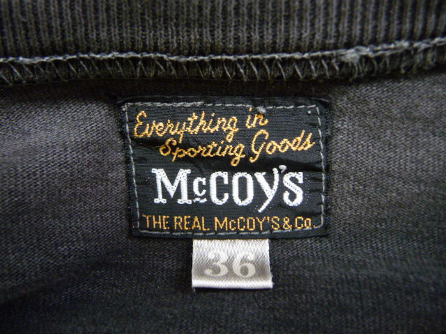 希少 ビンテージ オリジナル THE REAL McCOY'S リアルマッコイズ Tシャツ 表記サイズ36 黒 ブラック 本物 良品_画像3