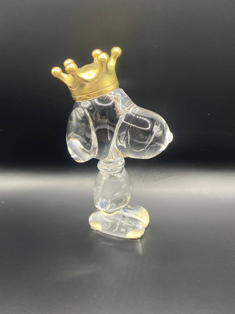 ー廃盤ー】バカラ Baccarat キング スヌーピー 王冠 SNOOPY 置物 ー廃盤ー】バカラ Baccarat キング スヌーピー 王冠 SNOOPY 置物