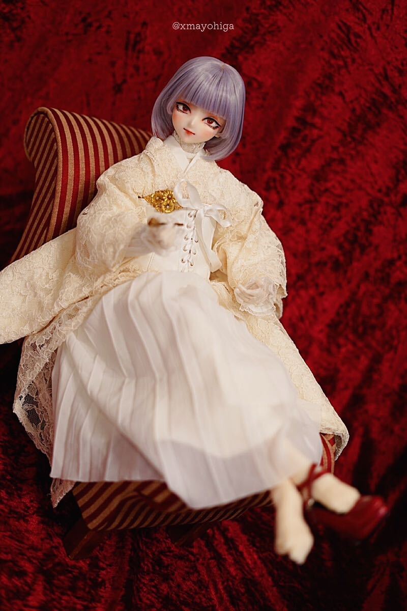 花凛*DDH-09レジン盛り伏せ目開口セミホワイト肌カスタムヘッド 花凛*DDH-09レジン盛り伏せ目開口セミホワイト肌カスタムヘッド