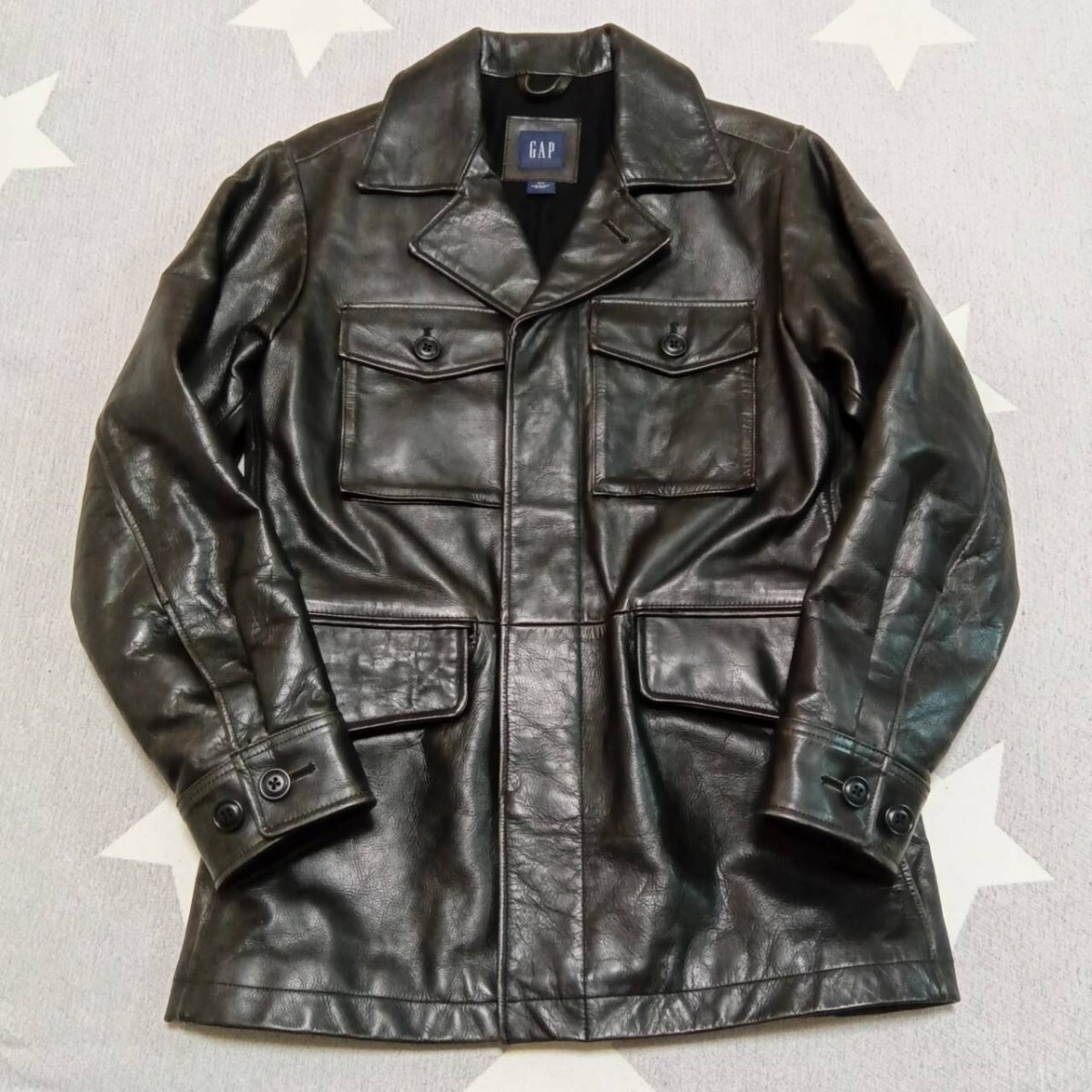 希少 90's OLD GAP カーコート ヴィンテージ カウハイド 牛革 肉 希少 90's OLD GAP カーコート ヴィンテージ カウハイド 牛革 肉