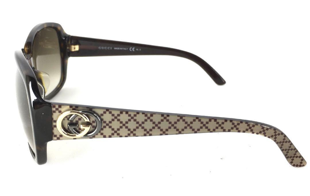 美品】GUCCI グッチ サングラス タグ付 ケース付 外箱つき 美品】GUCCI グッチ サングラス タグ付 ケース付 外箱つき
