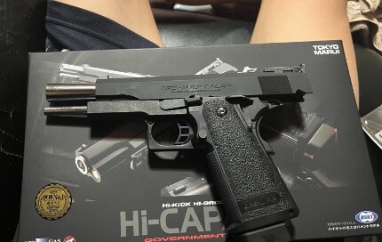 ガスガン ハンドガン ハイキャパ 5.1 ピカティニー規格 (20mm幅)対応 クロームメッキ加工 迫力のブローバック ガス・ブローバック