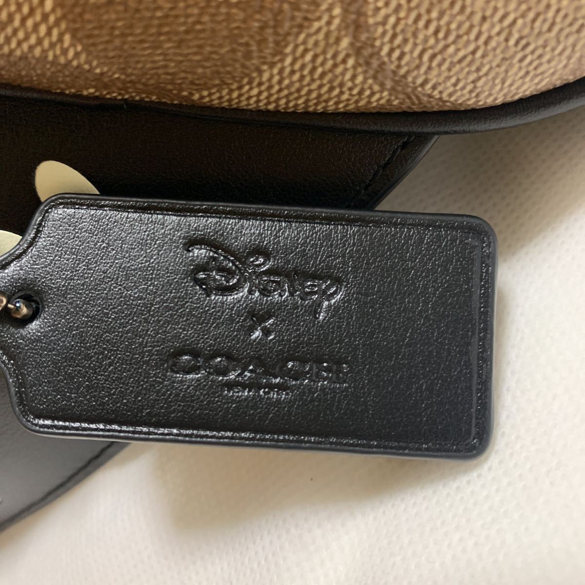 新品 未使用品 COACH コーチ Disney ディズニー コラボ ウエストポーチ ボディーバッグ ショルダーバッグ モノグラム