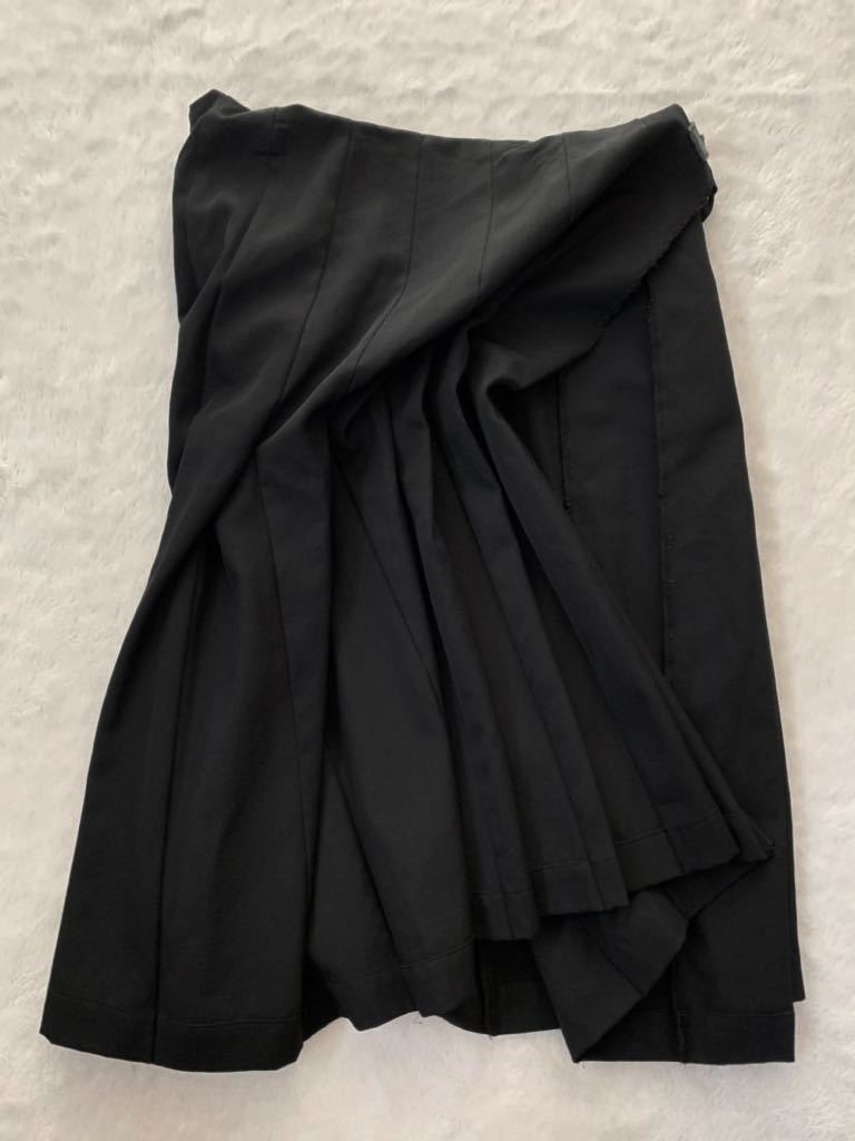 JUNYA WATANABE COMME des GARCONS デザインプリーツスカート sizeS ブラック 黒 ジュンヤワタナベ コムデギャルソン_画像1