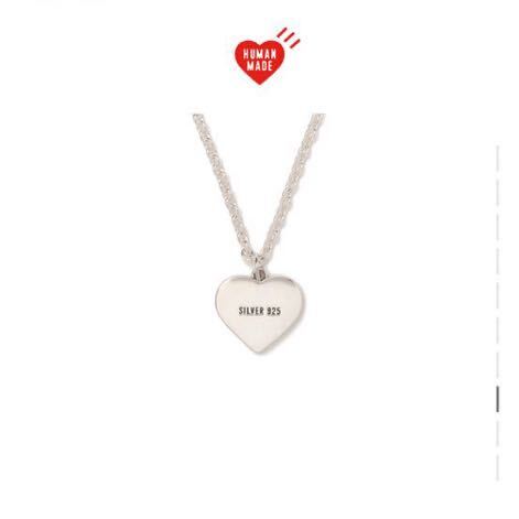 新品】 HUMAN MADE Heart Silver Necklace Silver ヒューマン 新品】 HUMAN MADE Heart Silver Necklace Silver ヒューマン