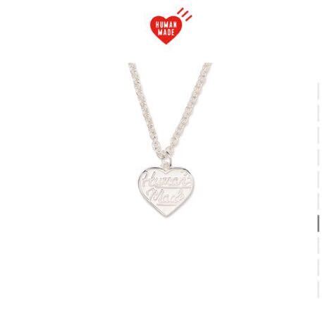 新品】 HUMAN MADE Heart Silver Necklace Silver ヒューマン 新品】 HUMAN MADE Heart Silver Necklace Silver ヒューマン