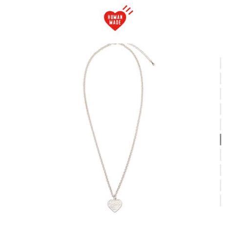 新品】 HUMAN MADE Heart Silver Necklace Silver ヒューマン 新品】 HUMAN MADE Heart Silver Necklace Silver ヒューマン