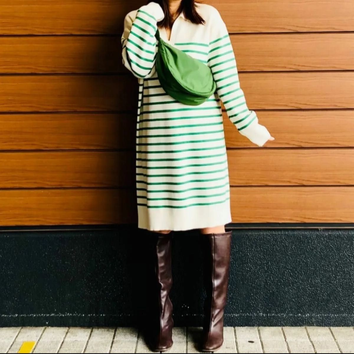 新品タグ付き UNIQLO ユニクロ ボーダー コットンワンピース 新品タグ付き UNIQLO ユニクロ ボーダー コットンワンピース