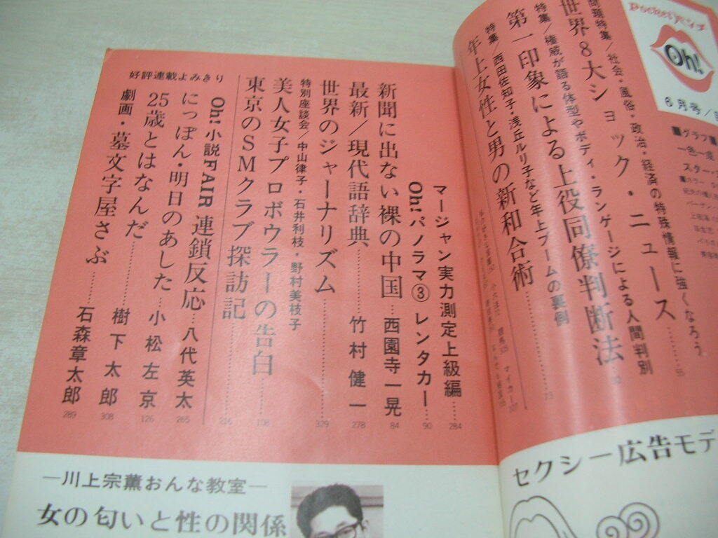 Pocketパンチ Oh! 1971年06月号 小西まち子 表紙 柳亜矢 江美 Pocketパンチ Oh! 1971年06月号 小西まち子 表紙 柳亜矢 江美