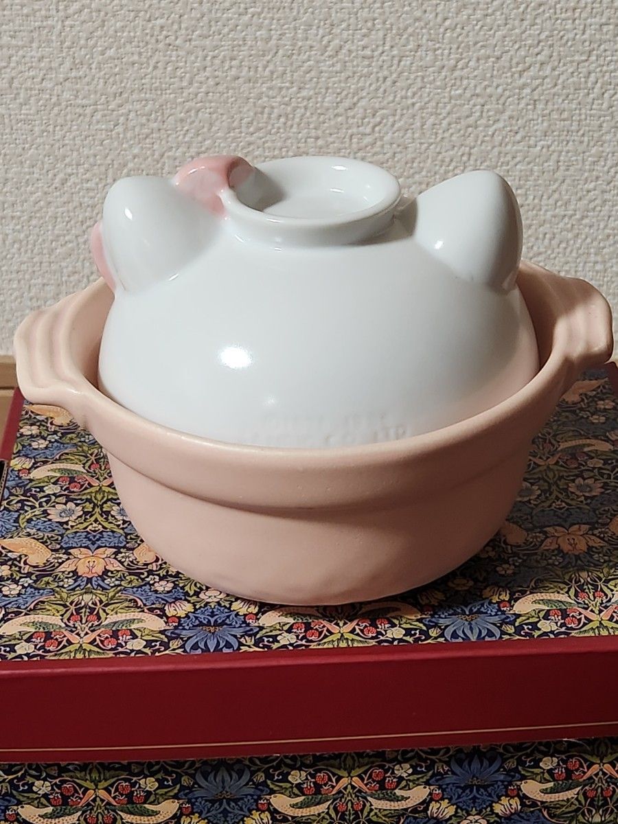 ハローキティ 土鍋 陶器製 2個セット(ハローキティ ハロー ハローキティ 土鍋 陶器製 2個セット(ハローキティ ハロー