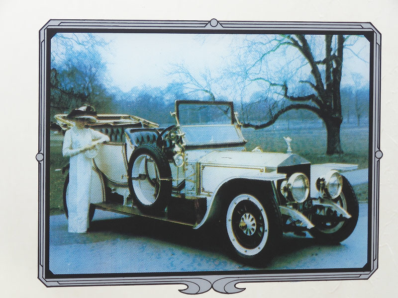  Rolls * Lois (SILVER GHOST 1911) classic машина / Vintage зеркало / старый орнамент зеркало / магазин инвентарь / дисплей / интерьер смешанные товары /A-4334-7