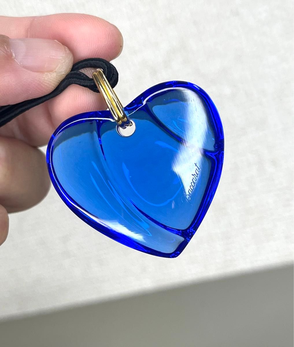 超美品 Baccarat バカラ ハート ストーン チョーカー ネックレス 超美品 Baccarat バカラ ハート ストーン チョーカー ネックレス