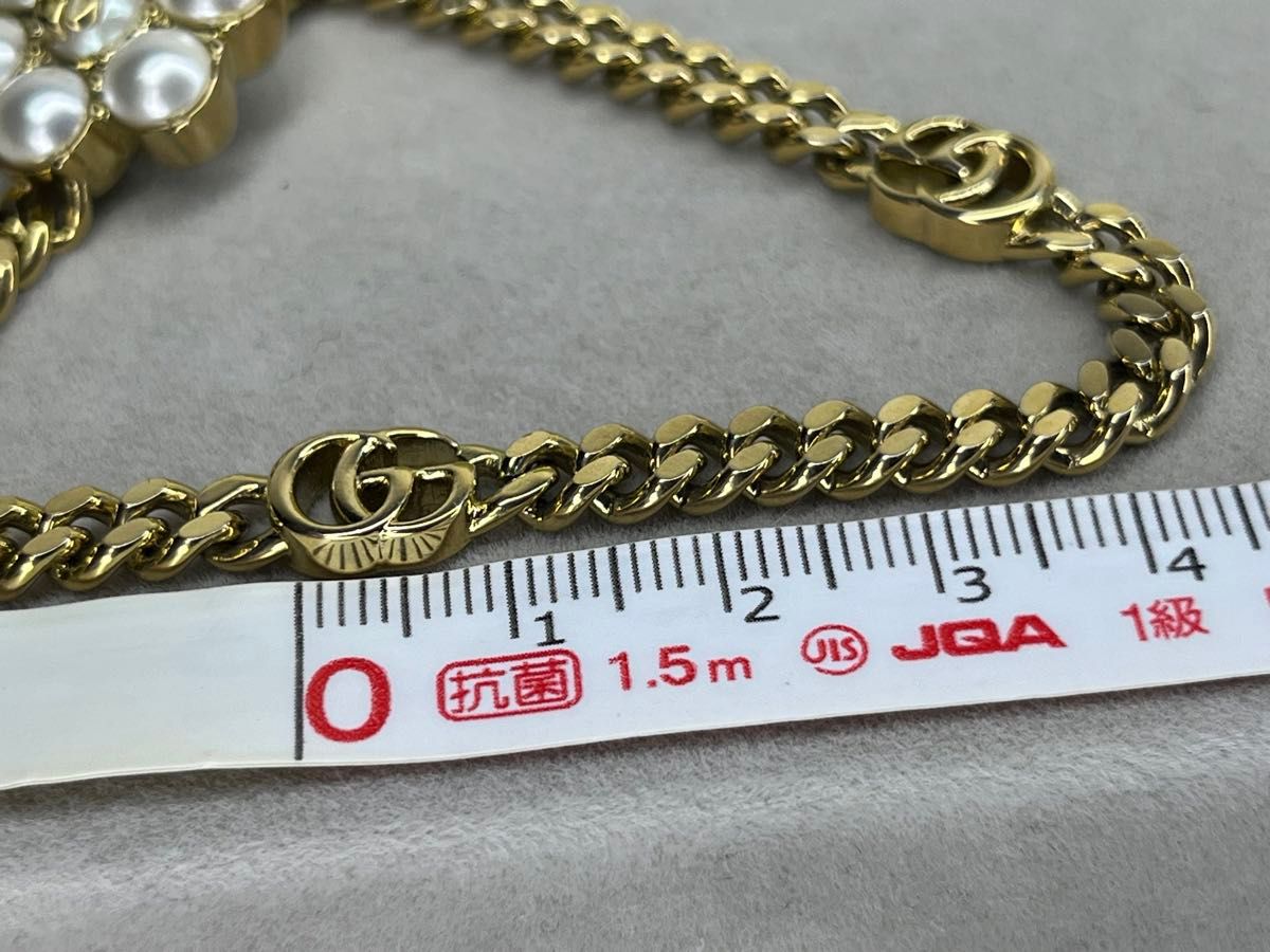超美品 GUCCI グッチ ブレスレット ダブルG フラワー 花 超美品 GUCCI グッチ ブレスレット ダブルG フラワー 花