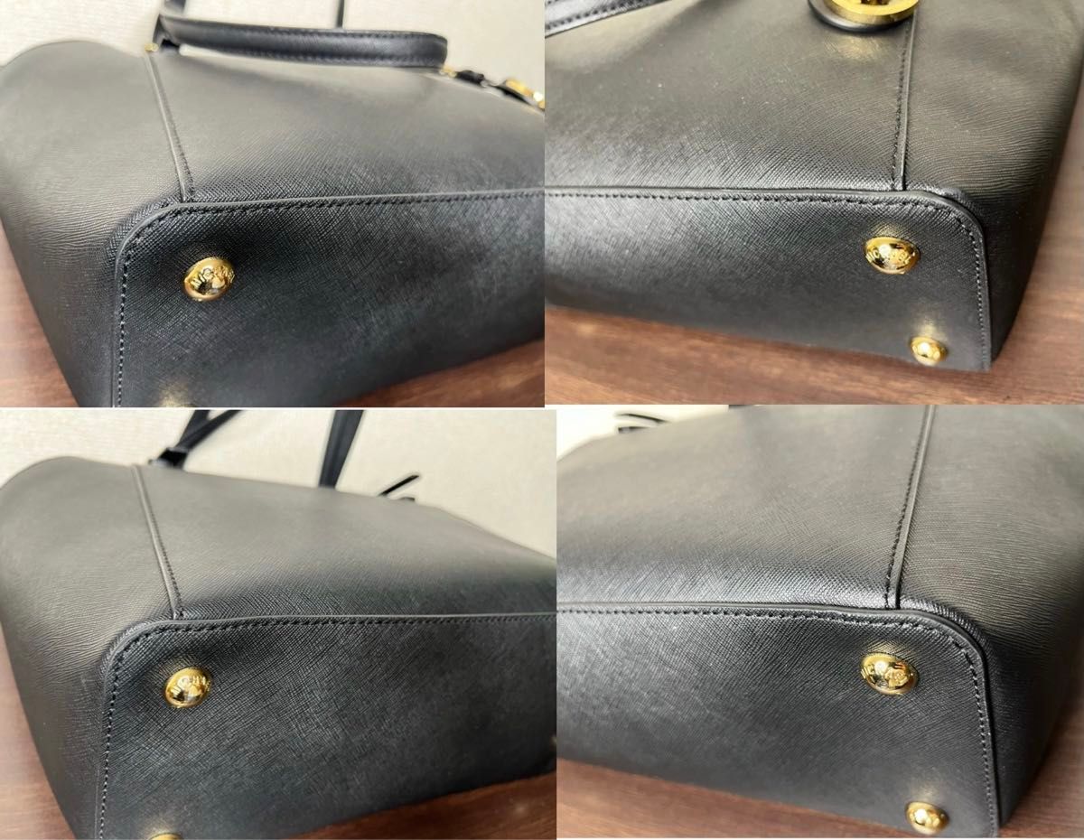 超美品 MICHAEL KORS マイケルコース 肩掛け トートバッグ 黒 超美品 MICHAEL KORS マイケルコース 肩掛け トートバッグ 黒