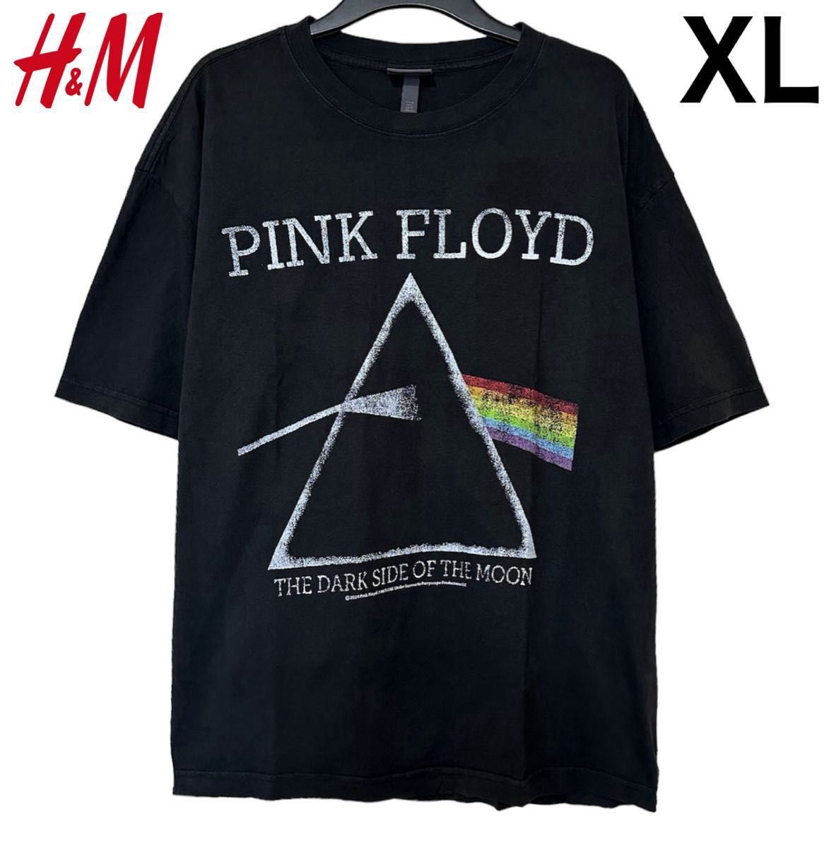 新品 H&M × ピンクフロイド バンドTシャツ ビンテージ 加工 XL 新品 H&M × ピンクフロイド バンドTシャツ ビンテージ 加工 XL