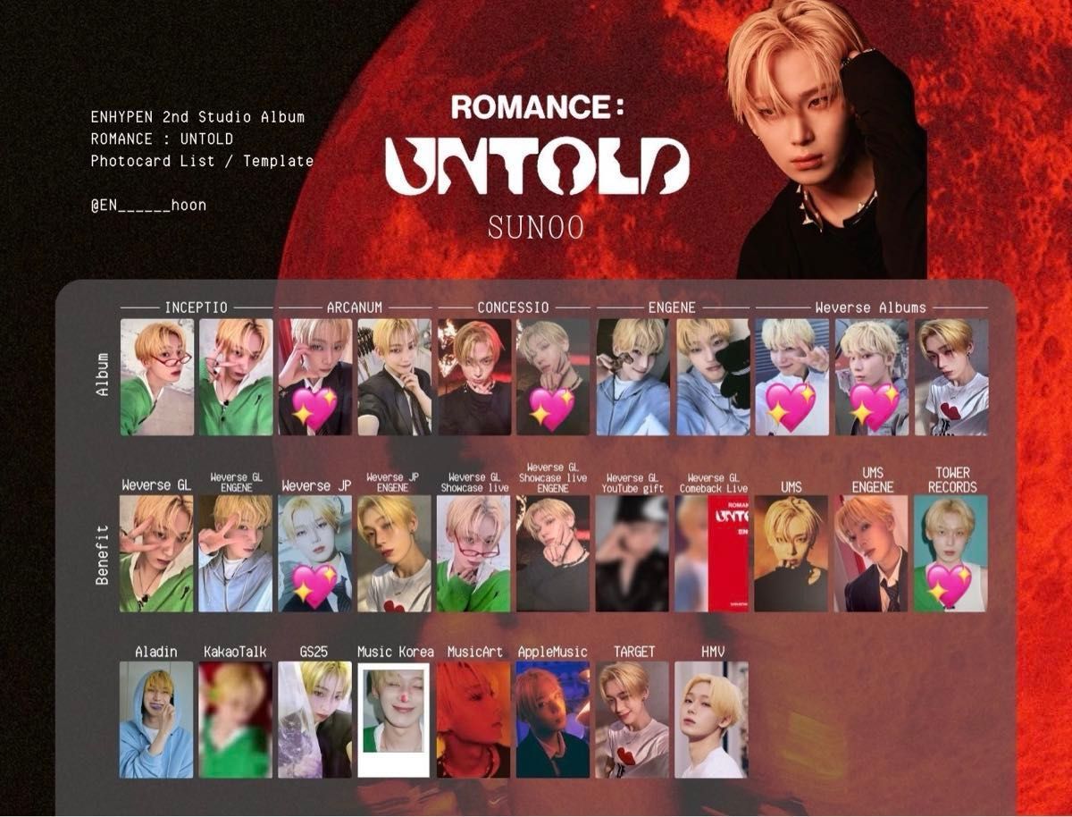ENHYPEN ROMANCE UNTOLD トレカ|Yahoo!フリマ(旧PayPayフリマ) ENHYPEN ROMANCE UNTOLD トレカ|Yahoo!フリマ(旧PayPayフリマ)