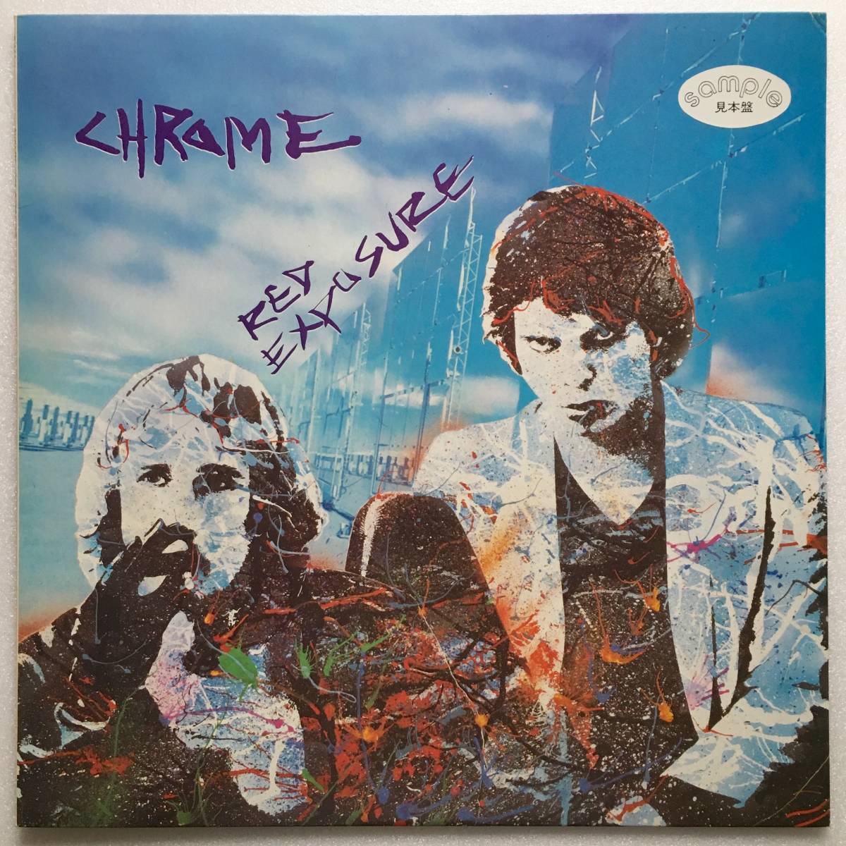 CHROME「RED EXPOSURE」JAPAN ORIGINAL BEGGARS BANQUET / WEA P-10847J '80 PROMO_画像1