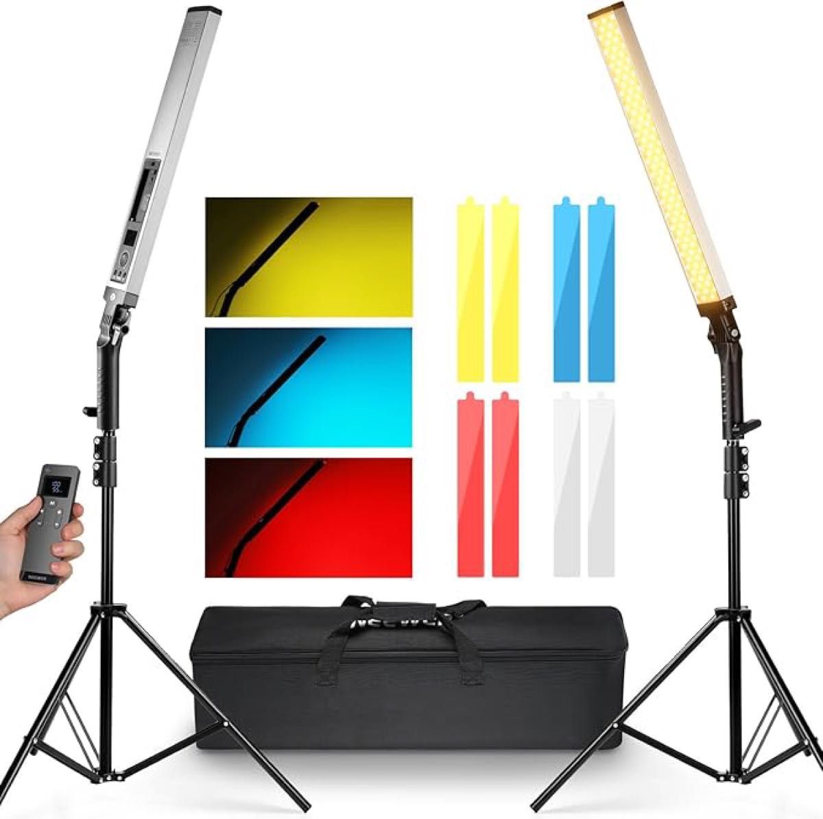 新品 NEEWER 2台セット LEDスティックライトとスタンドキット 新品 NEEWER 2台セット LEDスティックライトとスタンドキット