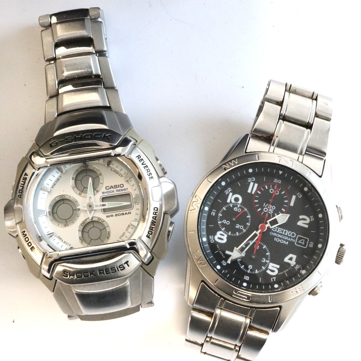  Junk часы * Casio G-SHOCK, Seiko др. женский мужские наручные часы ( сигареты запах есть )* работоспособность не проверялась *.. из .[M-A90391]