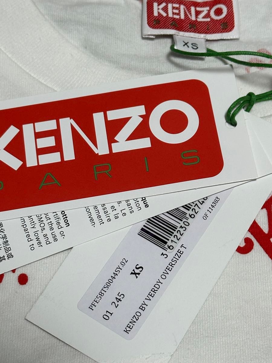 KENZO(ケンゾー) タグ付き新品 全面ロゴTシャツ 今期商品 白 KENZO(ケンゾー) タグ付き新品 全面ロゴTシャツ 今期商品 白