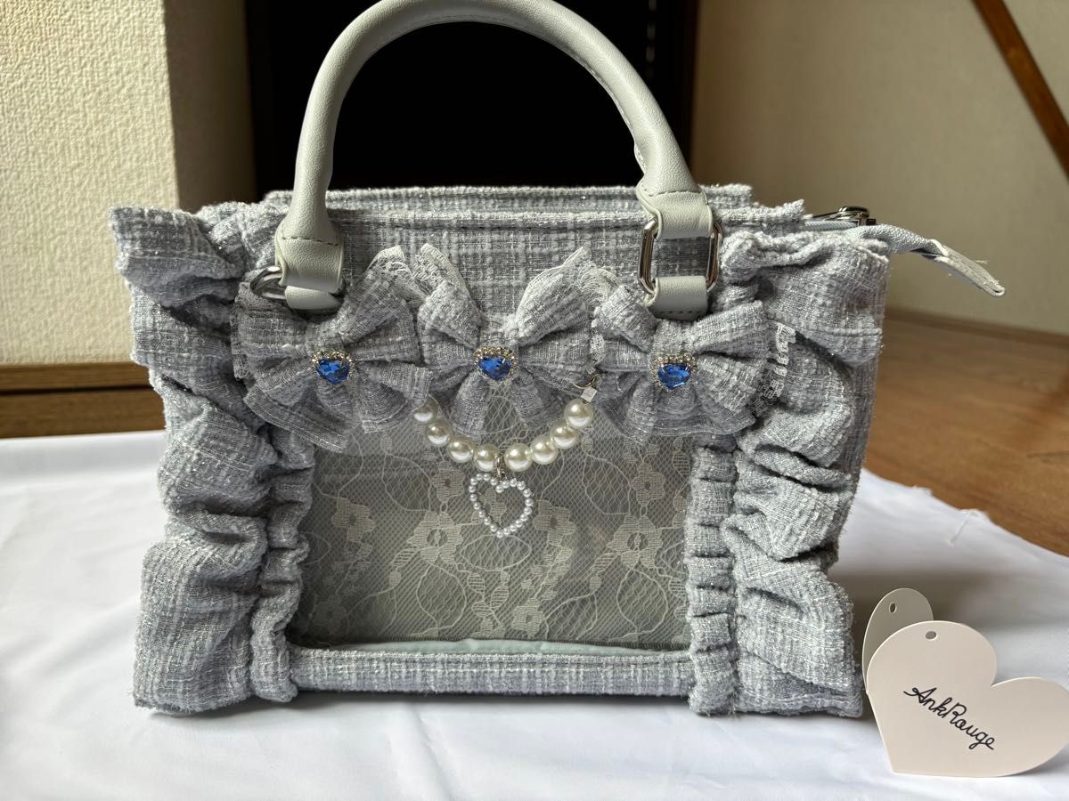 AnkRouge 確定ファンサのおまじないBag 小 ブルー 痛バッグ AnkRouge 確定ファンサのおまじないBag 小 ブルー 痛バッグ