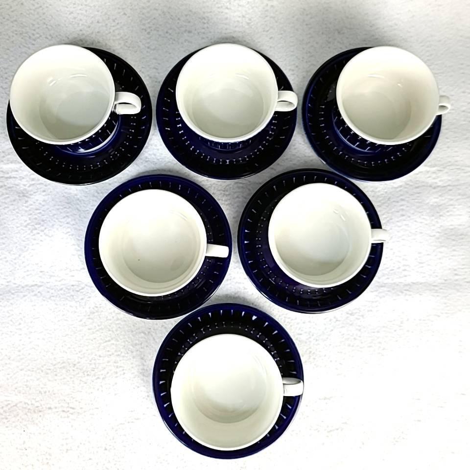 美品 アラビア ARABIA バレンシア カップ&ソーサー 6客 旧ロゴ 美品 アラビア ARABIA バレンシア カップ&ソーサー 6客 旧ロゴ