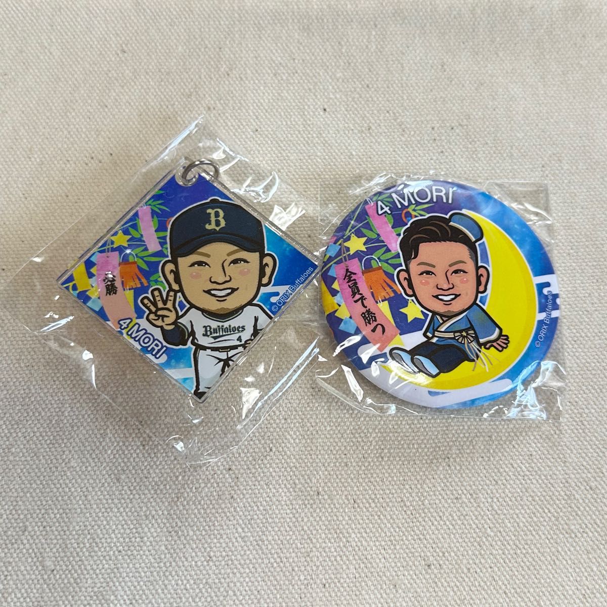 オリックスガチャ 缶バッジ アクキー オリックスバファローズ 缶バッジ アクリルキーホルダー 森友哉