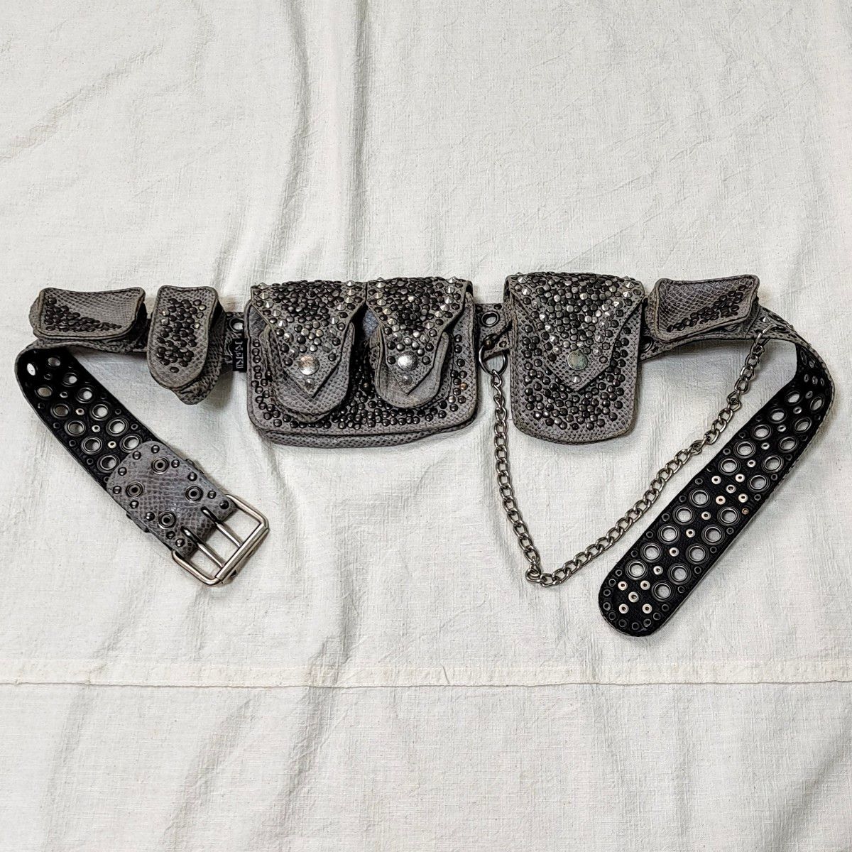 アーカイブ 初期KMRii STUDS WAIST BAG ケムリ スタッズ ボディ アーカイブ 初期KMRii STUDS WAIST BAG ケムリ スタッズ ボディ